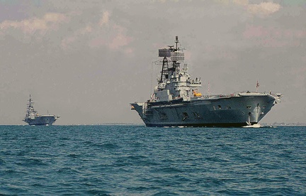 HMS ARK ROYAL + HMS HERMES