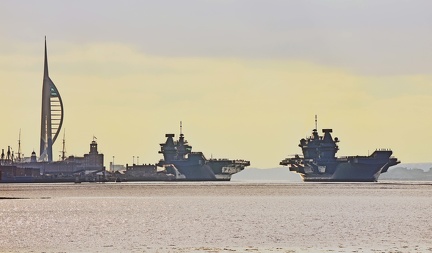 HMS POW + QE 5